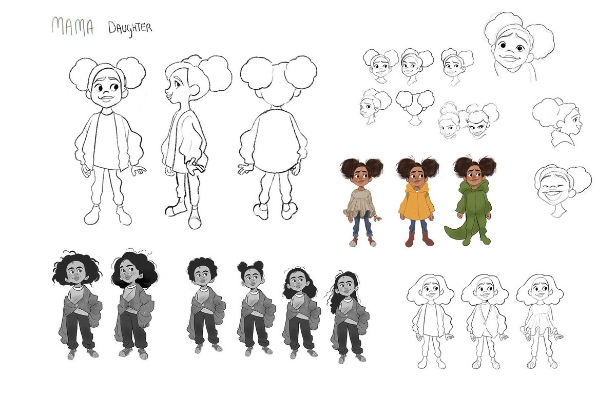 Throwback to last year's Mama MV character design explorations 🌱 