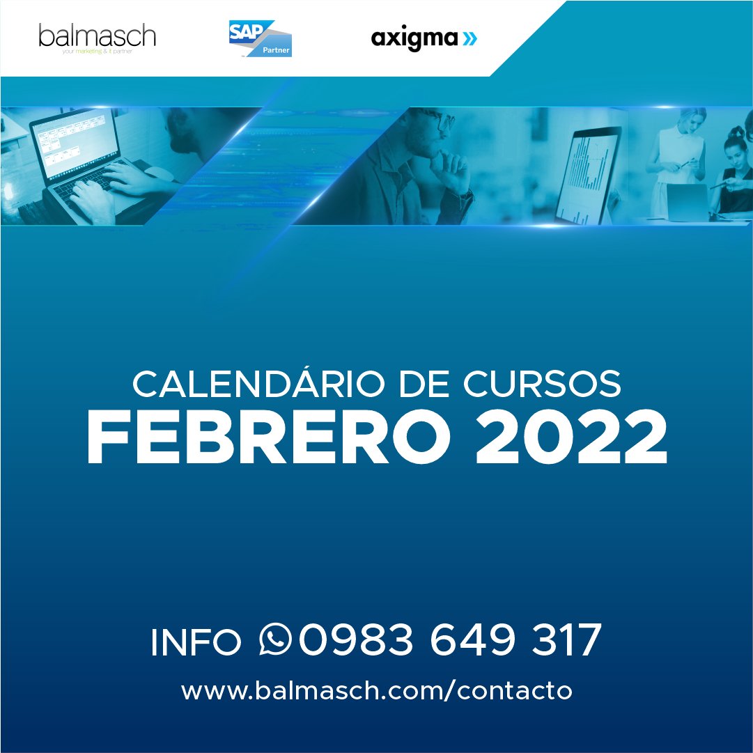 balmasch's tweet image. El mes de febrero llega cargado de nuevos Cursos Oficiales SAP. Entrá en contacto con nosotros para obtener la lista completa 📅

📲 Escribinos al 0983649317

 #TrabajeConSAP #SAP #ERP #S4/Hana #ConsultorSAP #Balmasch postoplan.app/NzQyMDM