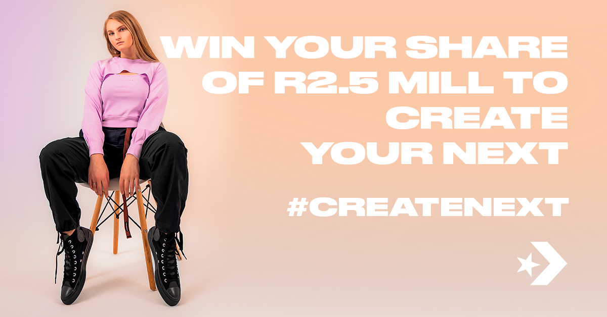 studentvillage's tweet photo. What’s your next without student debt? Let @converse_za help you get there! They’ve pledged R2 million to help pay off your student debt so that you can get your brilliant initiative, invention, or creation off the ground. Apply today https://t.co/zoNDscG848 #ConverseCreateNext https://t.co/0YknYsOZFn