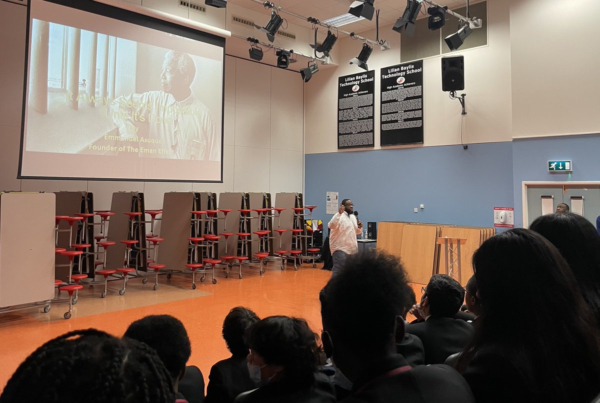LBTS_SCHOOL's tweet photo. Thank you so much to @TheEmanEffectUK for the amazing motivational talk to our year 10 &amp; 11 students today! https://t.co/OtpQbsoZOL