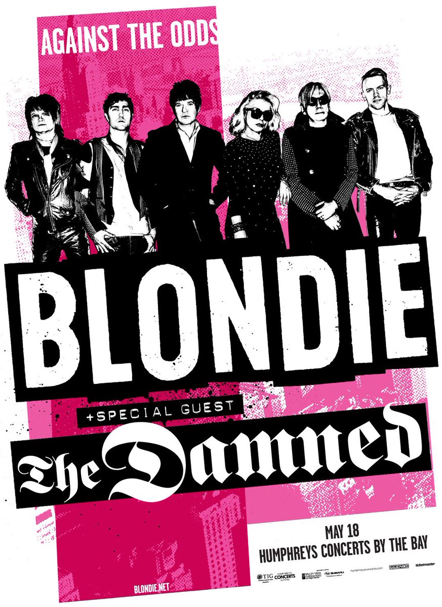 The Damned play special guest to <a href="/BlondieOfficial/">Debbie Harry/BLONDIE</a> for 2 shows this May in San Francisco and San Diego. Tickets go on sale Friday 4th February @ 10am local time.
