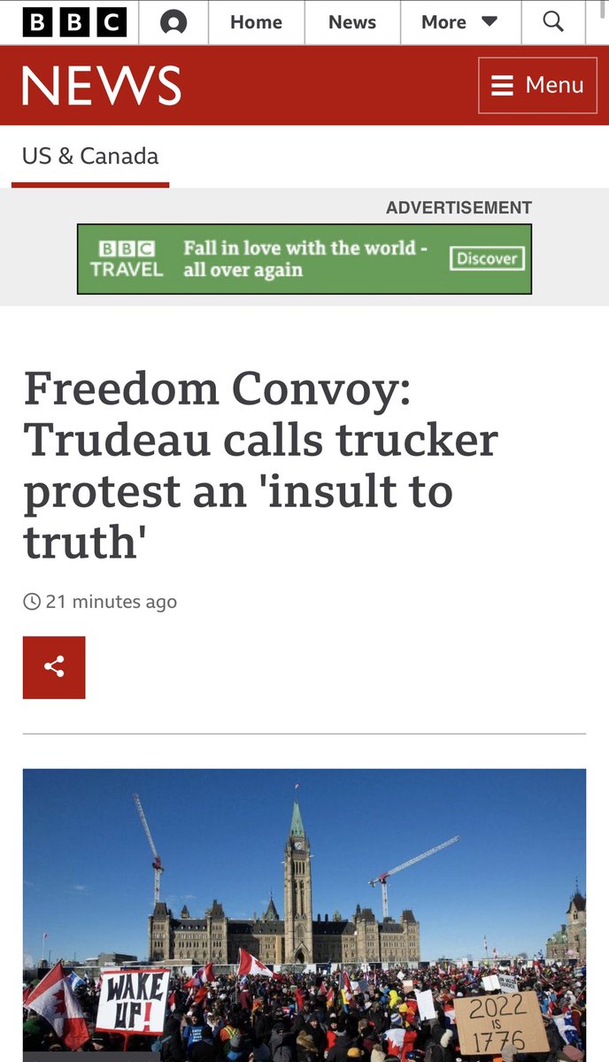 "an insult to truth" says the hiding man <a href="/JustinTrudeau/">Justin Trudeau</a>