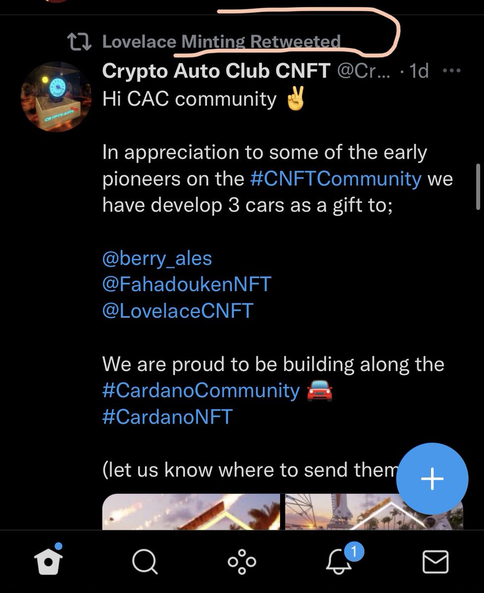 Get2Dozzy's tweet photo. @CryptoAutoClub the moment I saw @LovelaceCNFT retweeted, I knew I spotted a dope project!.

Y'all go check them out, one of the best car #CNFT project https://t.co/uEilELyyco