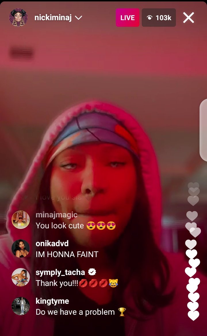 The way Tacha is commenting on Nicki's live😅😅😅 Tacha Minaj @Symply_Tacha @NICKIMINAJ WHO IS TACHA AKIDE #ChosenOneTacha