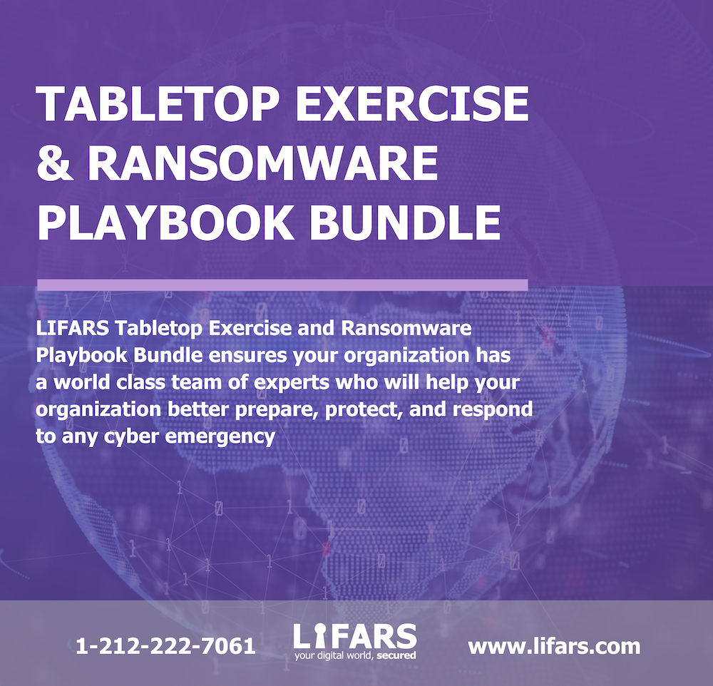 LIFARSLLC's tweet photo. Tabletop Exercises &amp; Ransomware Playbook Bundle

Contact us today: https://t.co/2hZ0FarlRp

#lifars #cybersecurity #technology #ethicalhacking #cybercrime #informationsecurity #cyber #cyberattack #malware #privacy #coding #ethicalhacker #pentesting  #dataprotection #datasecurity https://t.co/zFQX4ddWZX