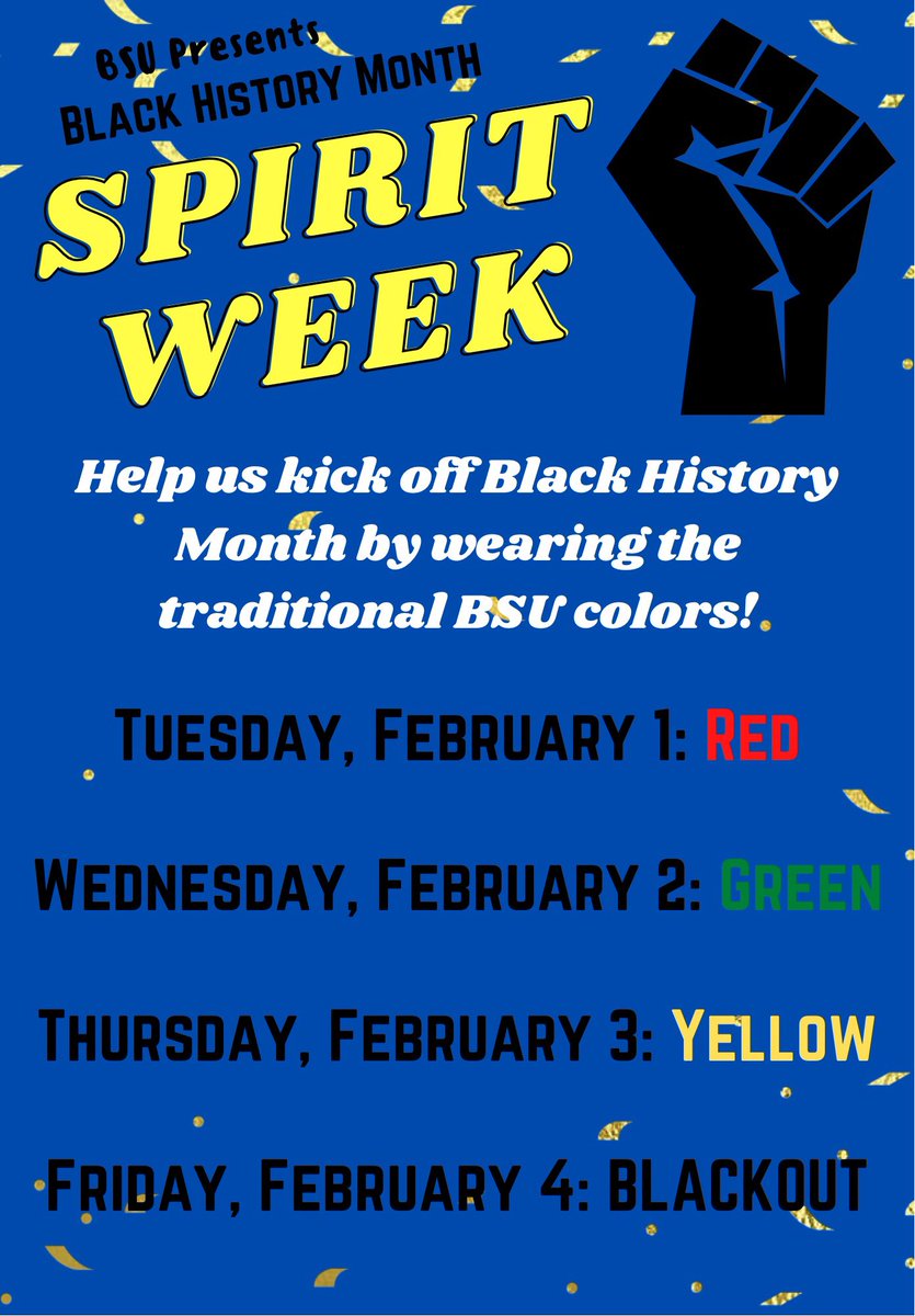 BSULWC's tweet photo. Kick off Black History Month with us! #BlackHistoryMonth https://t.co/kVByWhY8B6