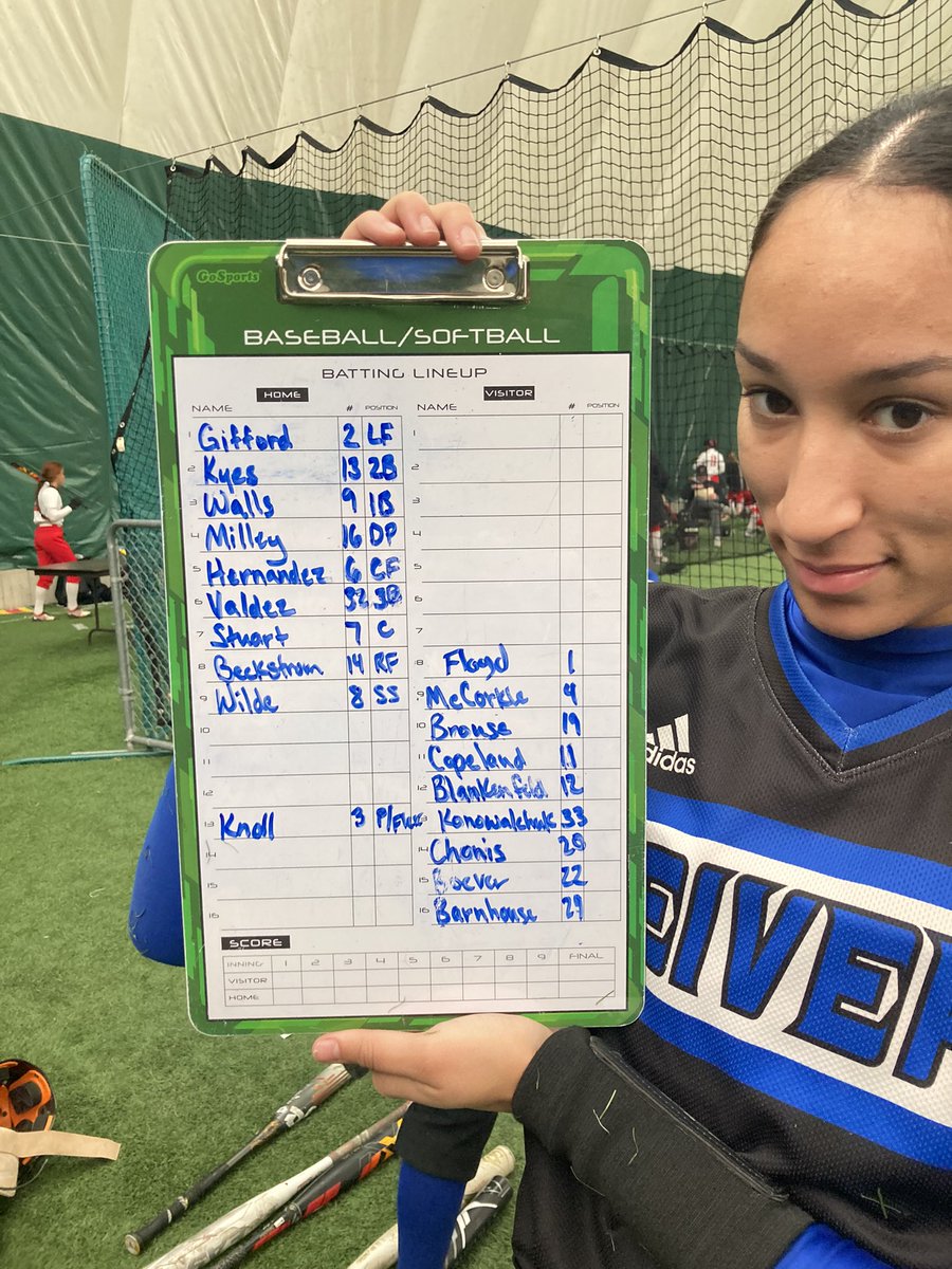 Game 2 line up Ft. Floyd