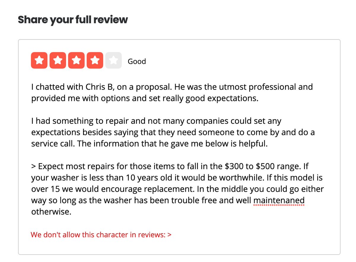 garycyuen's tweet image. @Yelp  

I have 640 characters, 117 words and you don&apos;t allow any characters for the review? 

Can you guys explain a bit better? I think you&apos;re referring the Chris B, but I really just guess. How about Chris? or CB? 
#funny #ithinkigetit