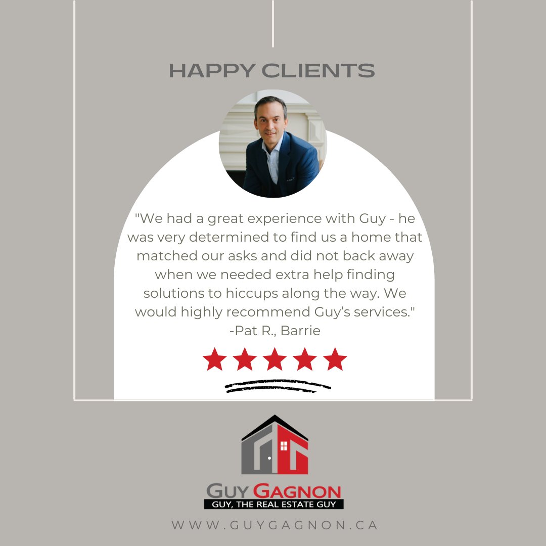 OnRealtorGuy's tweet photo. ............⭐⭐⭐⭐⭐.............⁠
Happy Clients Make My Day!⁠
⁠
Thank you, Pat for truly the best compliment 🙏🏼

📲If you are ready to start your home search in 2022, send me a DM!⁠ https://t.co/jkH0IH9BdY