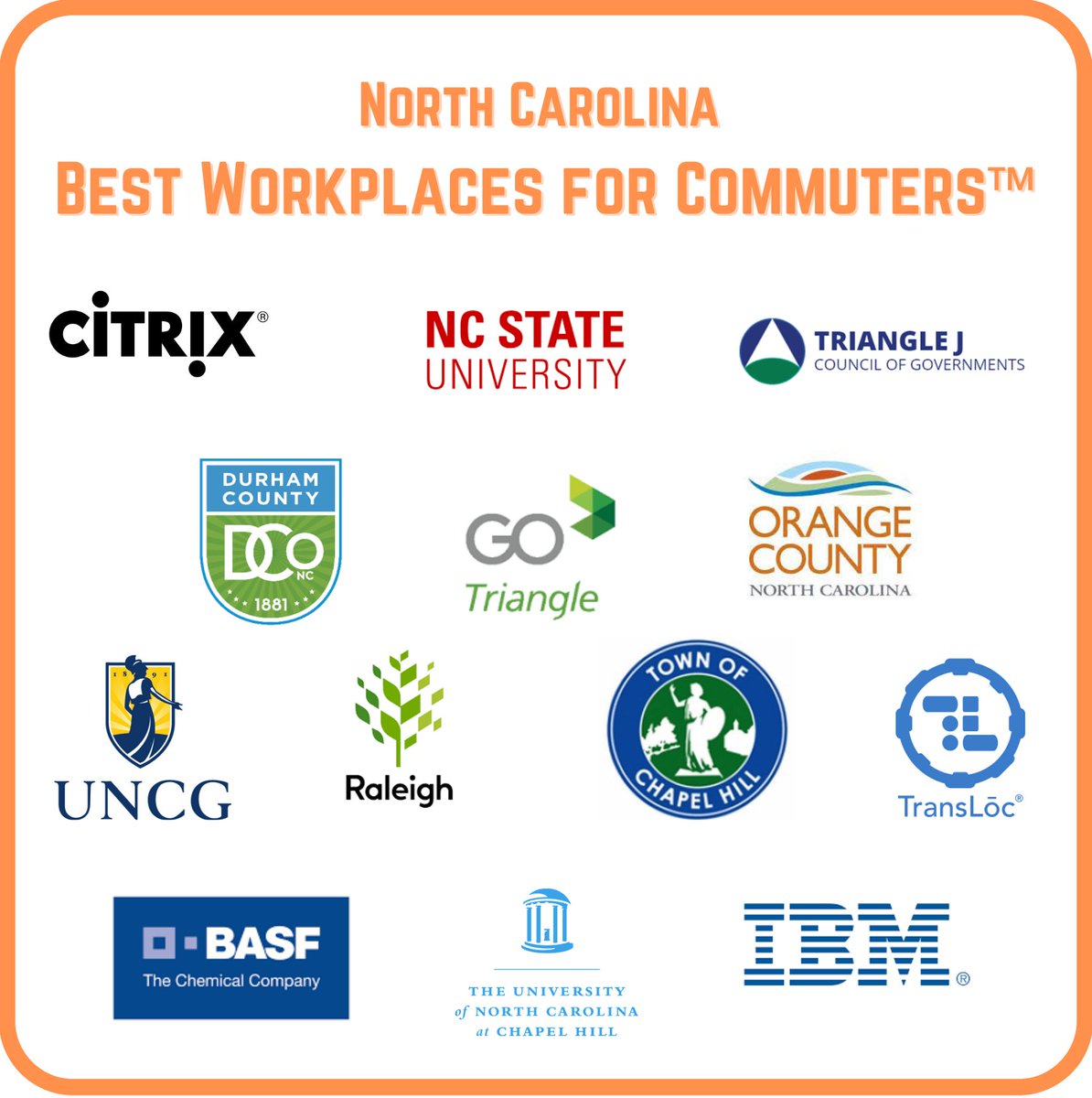 CommuteNc's tweet image. Congratulations to the NC employers who were recognized as part of the national list of Best Workplaces for Commuters for 2022! We invite all of NC's Best Workplaces for Commuters to also apply for designation under Commute Friendly NC!

Apply today at commutefriendlync.com/apply/