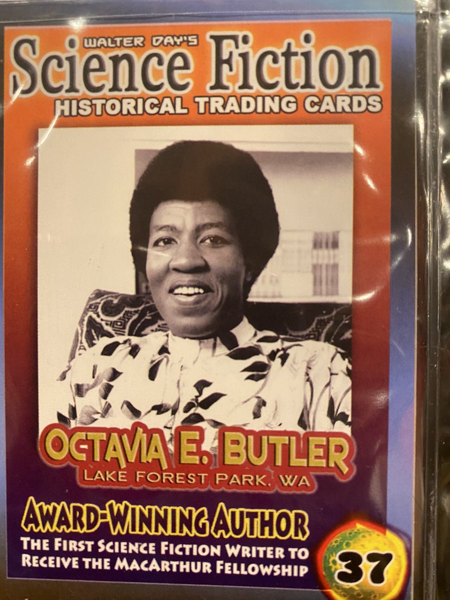 Am astonished &amp; thrilled to receive the most surprising gift! I am a new Trading Card, #339! 😍Thank you to the Walter Day Collection of Science Fiction Historical Trading Cards for this great honor! Honored to join such legends, wow! 😭🚀 #WalterDay #BlackPotMojo