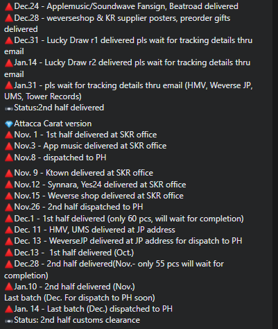 17caratfactory's tweet photo. #1plus1CF_updates
Seventeen mds Quick updates: (Batch orders only; own cargo for resellers, airshipping- not included) Posted on a weekly basis or whenever we have new arrivals in PH address
Full info also posted on FB Group: https://t.co/4iC1dH3Byf https://t.co/nB9ujTTF1q