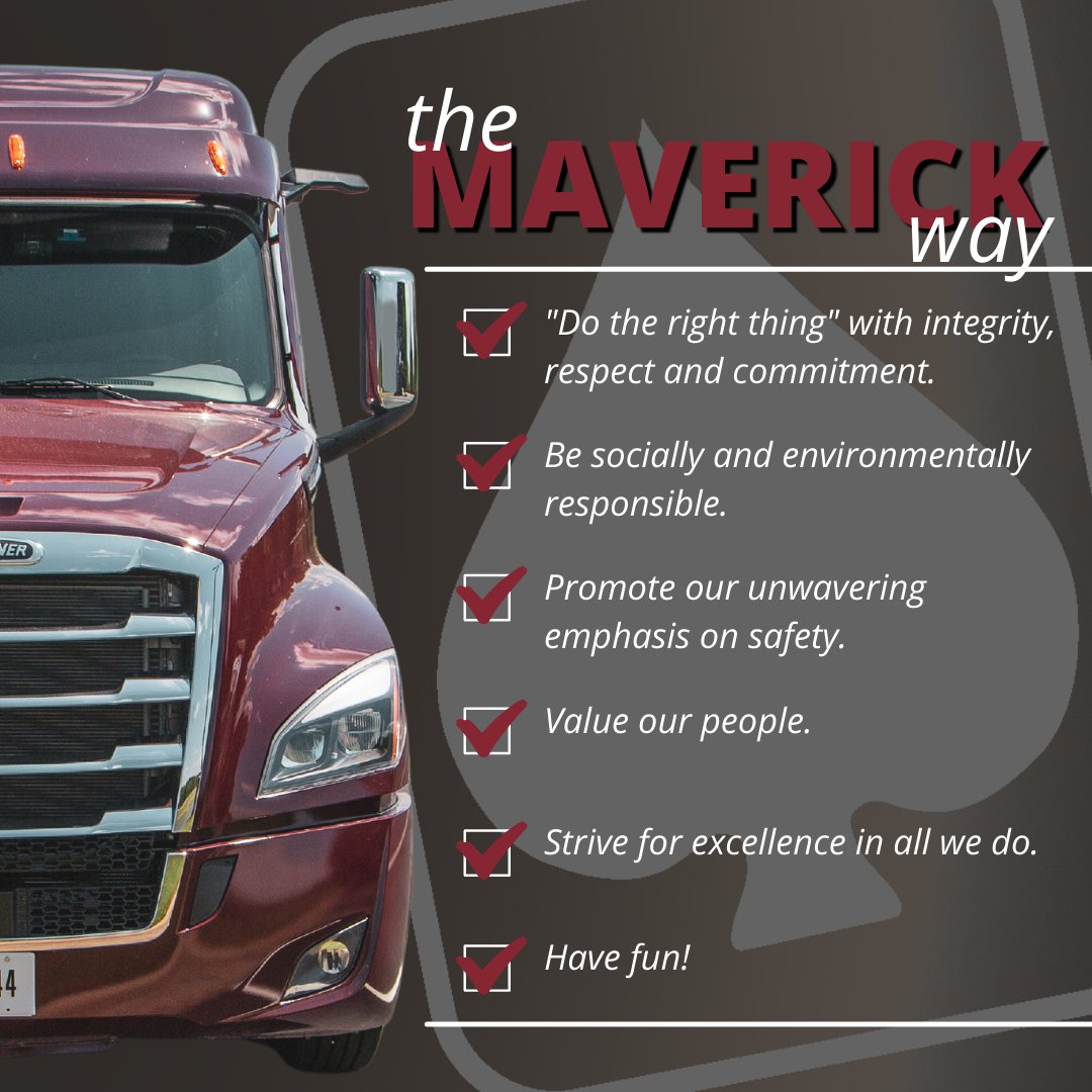 DriveMaverick's tweet photo. What is your favorite aspect of the Maverick way? https://t.co/9fDbjo36Sb