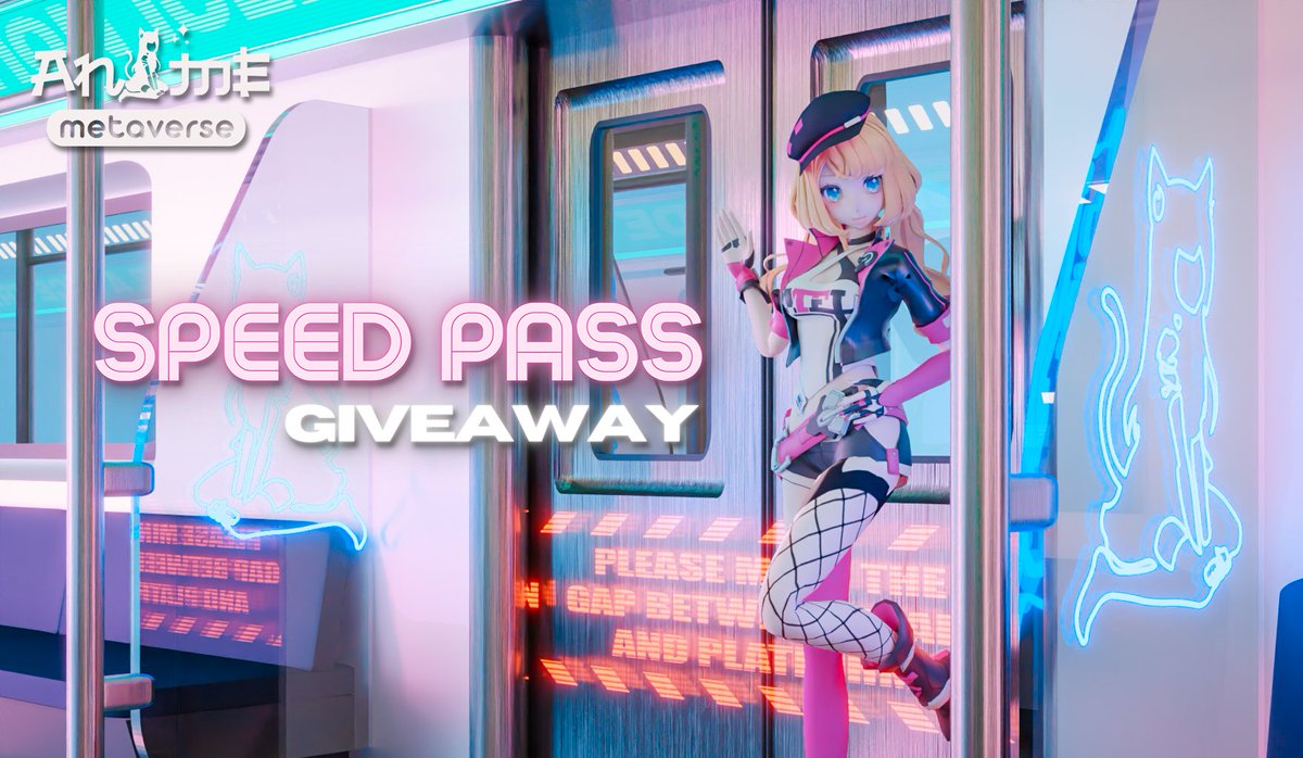 lejen (@lejendaryg) on Twitter photo Anime Metaverse gave me 2 SPEED Passes. I want to give the passes to my followers!💖
To join:
1. Follow <a href="/AnimeMetaverse_/">Kasagi</a> and <a href="/leJendaryG/">lejen</a> 
2. RT, Like, Tag 3 Friends
2 Winners will be announced in 36 hours!
#AnimeNFT #NFTGiveaway Anime Metaverse gave me 2 SPEED Passes. I want to give the passes to my followers!💖
To join:
1. Follow <a href="/AnimeMetaverse_/">Kasagi</a> and <a href="/leJendaryG/">lejen</a> 
2. RT, Like, Tag 3 Friends
2 Winners will be announced in 36 hours!
#AnimeNFT #NFTGiveaway