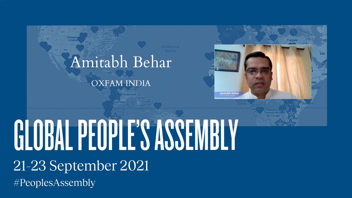 whiteband's tweet photo. How can we actually ensure that the furthest behind come first? The #LeaveNoOneBehind principle demands it. @OxfamIndia CEO, @AmitabhBehar, on raising the bar: https://t.co/L9sXNK4neR
#PeoplesAssembly #FacesOfInequality #Act4SDGs #FightInequality https://t.co/o4oYKdC4Sd
