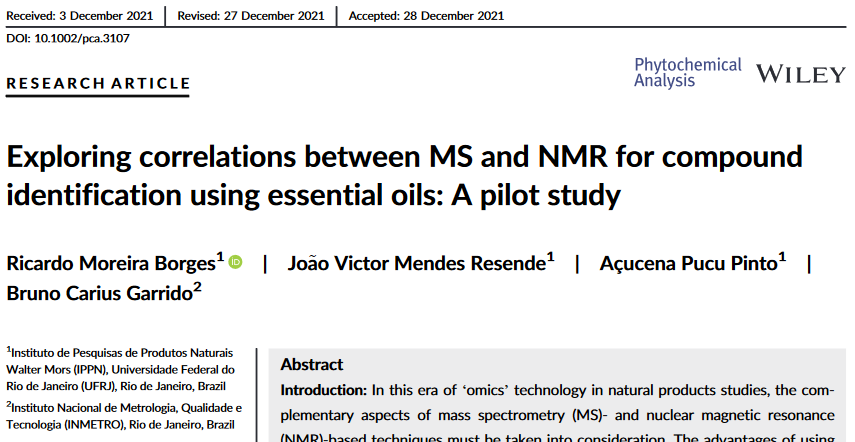 About correlations between NMR and MS. Soon, it will be delivered as a stand-alone script in JupyterNotebook/Python
doi.org/10.1002/pca.31…
