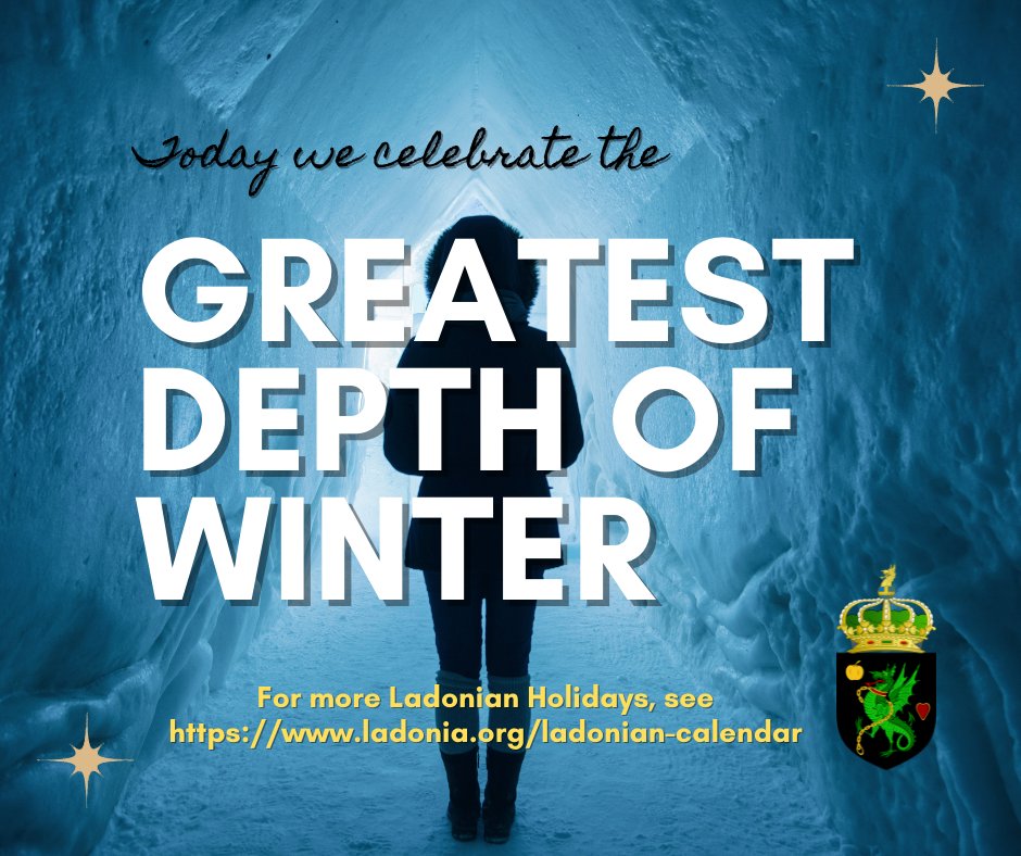 Today in #Ladonia, we honor the Greatest Depth of Winter and rejoice that spring is on its way! For more Ladonian Holidays, see ladonia.org/ladonian-calen… #micronations #ladonien