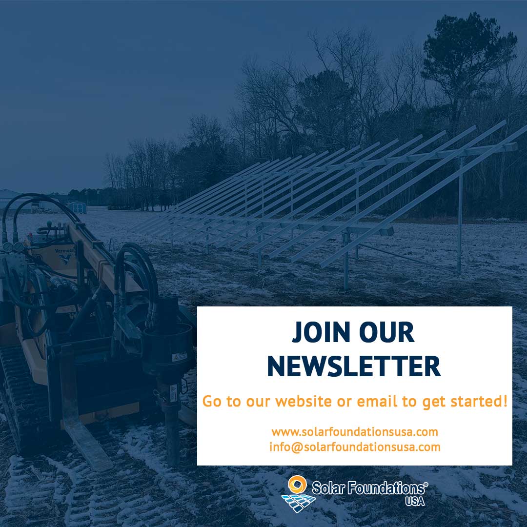 SFUSA_Inc's tweet photo. Exhibitions, additional equipment, meet the team and more! Latest updates from Solar Foundations' January Newsletter.
https://t.co/xwuVw9opPx
β’
#sfusa #solarnews #solarracking #solargroundmount #solarenergynews #solararray #solarstructure https://t.co/ULJRS7EqC2