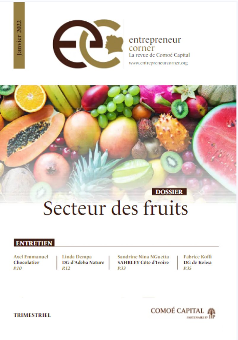 Nous sommes heureux de dévoiler la 5e parution de notre magazine Entrepreneur Corner ! Dans cette édition, nous mettons en pleine lumière le secteur des fruits en Côte d’Ivoire au travers d’une nouvelle étude sectorielle.
Pour télécharger le magazine 👉 : lnkd.in/eE9_bH4r