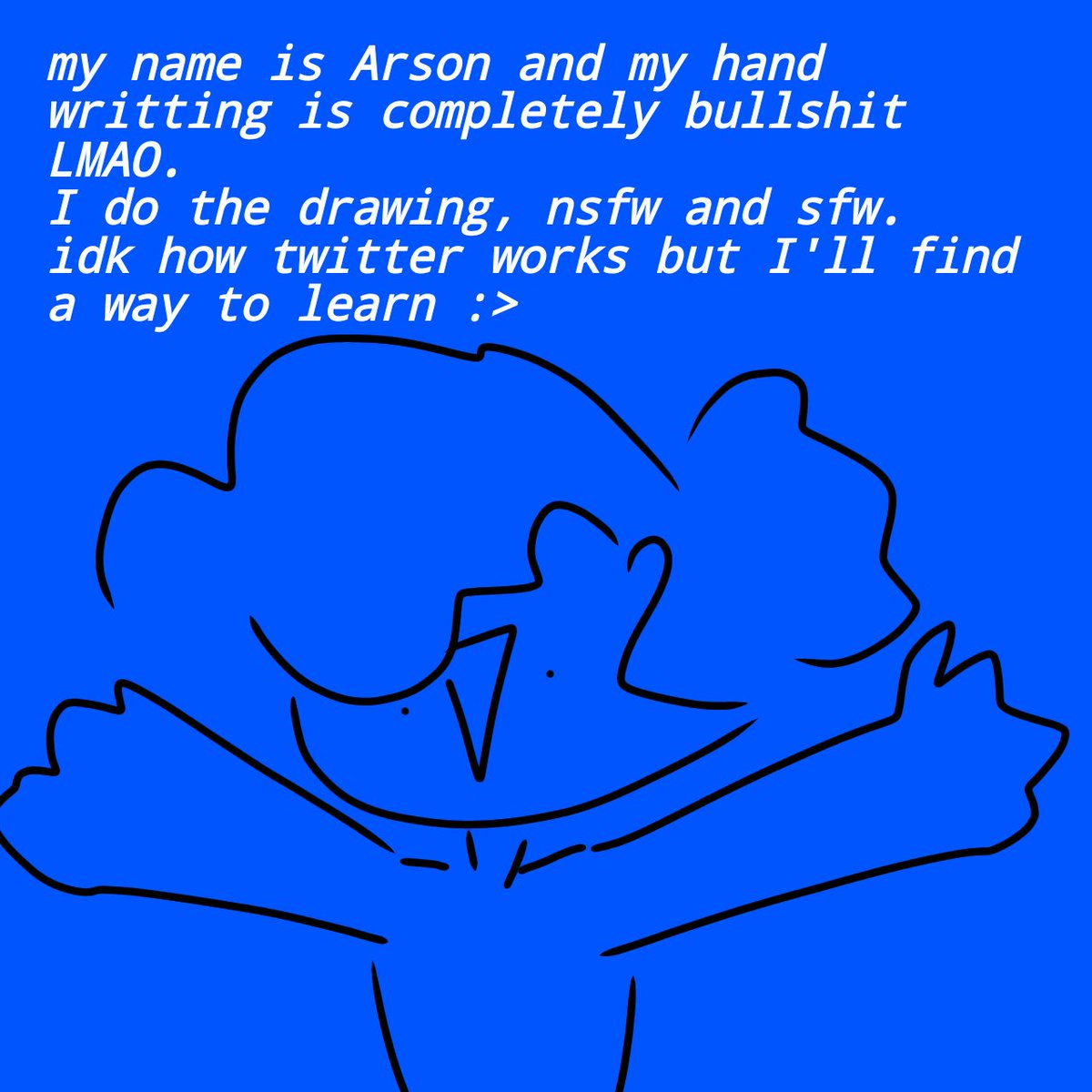 AyoItsMeArson's tweet photo. Hello! This is my first twitt ever LMAO https://t.co/ricAFxDKU2