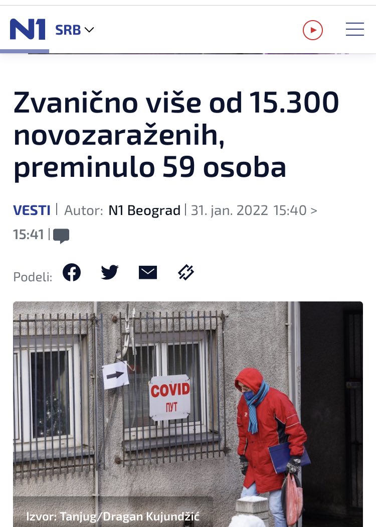 milicvlado's tweet photo. “Omikron soj nije pretnja, biće lakša slika”
#malosutra https://t.co/ulkV07PlRj