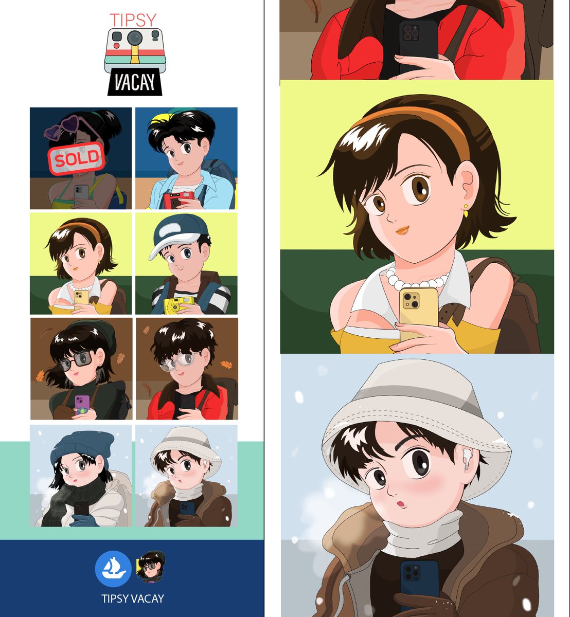 TIPSY🏝️VACAY
Let's travel together,Take me anywhere.
☀️🍃🍂❄️

📸Check it opensea.io/collection/tip…

update #TipsymeUp
#NFT #NFTTHAILAND #nftcollector #NFTCommunity #NFTdrops #polygonNFT #polygon #MATIC #NFTJapan