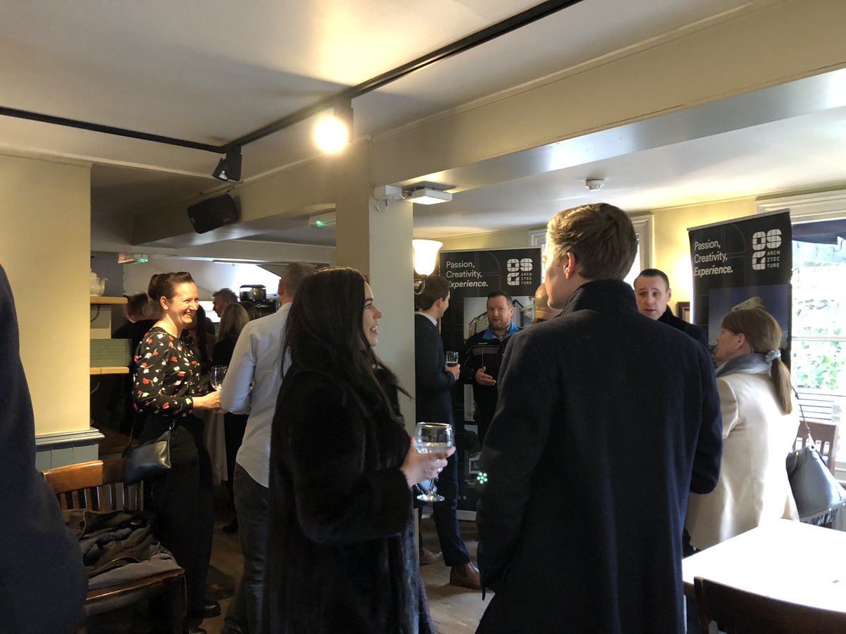 OSGarchitecture's tweet photo. What a great turnout for our #buildingkentconnections on Friday. Thanks to @ConstructionCh5 for organising. Great to see so many of you there @WWMartin_Ltd @wearebandm_ @WestridgeLtd (congrats Laura for winning the🍾) @morgansindall @Martellobc @WMonckton @S_T_AbbottLtd https://t.co/AADG7aIEfG