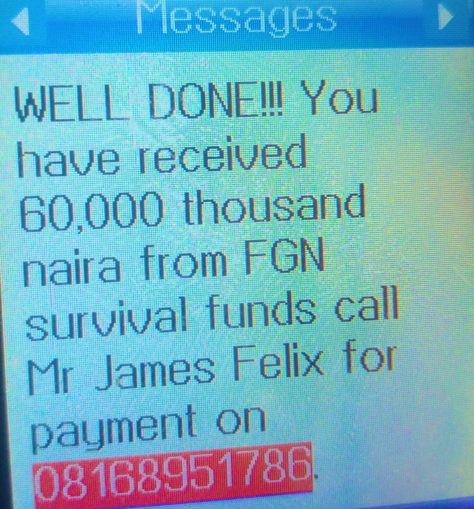 BolanleCole's tweet photo. PMB is working! N60k🕺🕺🕺 I need to call Mr James Felix now! You can also him too! Just RT to help others😀 https://t.co/8AOhUR2PVy
