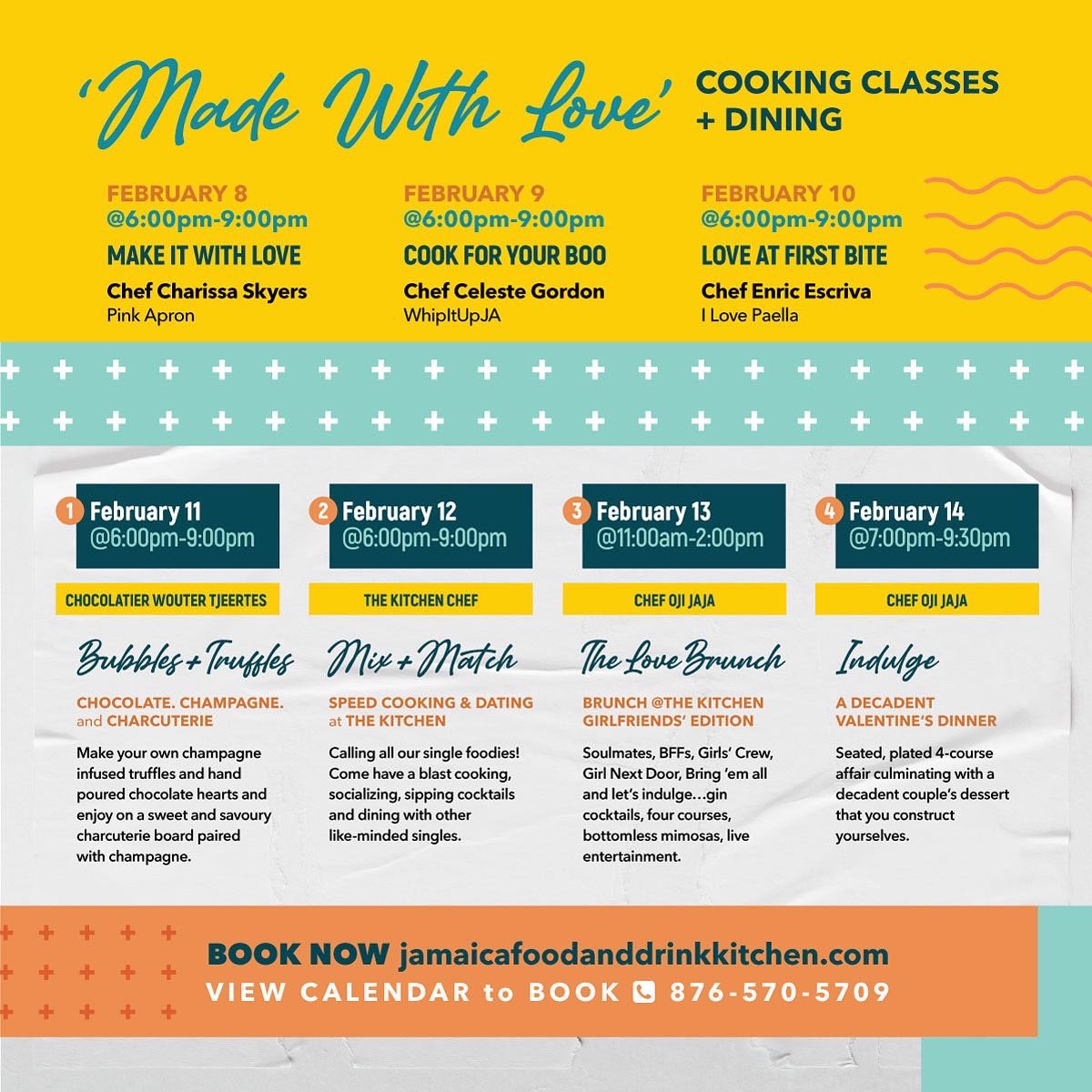 JAFoodandDrink's tweet photo. I’m in a ROMANTIC Mood😉🎶

Get LOVESTRUCK in The Kitchen and eat your heart out FEB 8th - FEB 14th💘💫 (thanks @Visa &amp; @SelectBrandsJa 😘)

INDULGE with us during VALENTINE’S WEEK and Savour the moments where FUN meets INTIMACY🍴💝

BOOK NOW: https://t.co/9DmLLuk6OS #JFDKitchen https://t.co/vZdSM4cOaj