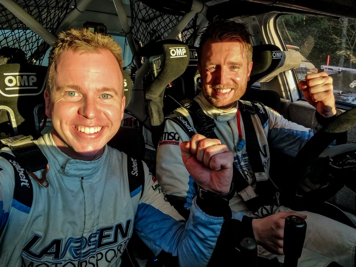 It's another good Monday! Agree, <a href="/FrankToreLarsen/">Frank Tore Larsen</a>?🏆🏁

#RallyNM #Codriver <a href="/lmsg_rally/">Larsen Motorsport</a>
