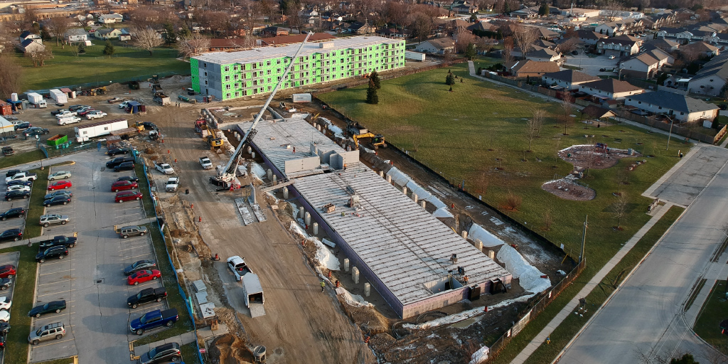 SkylineGrp's tweet photo. Construction update photos for Southfield Green in Tecumseh, ON, and River's Edge in Chatham, ON - two #SkylineApartmentREIT properties under development by #SkyDev. Both will be completed in 2022 and managed by @Skyline_Living. #ConstructionProject #RealEstateDevelopment https://t.co/wQFfhGLt3i