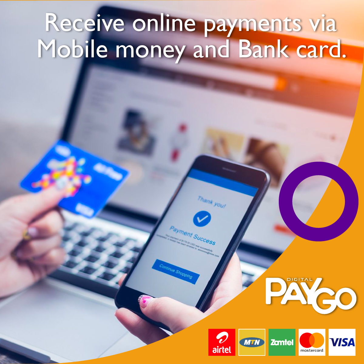If you are an e-commerce merchant looking to receive payments easily and seamlessly.

Register for Digital PayGo's payment gateway and you will be able to receive payments across mobile money and bank cards with ease.
#ecommerce #money #payments