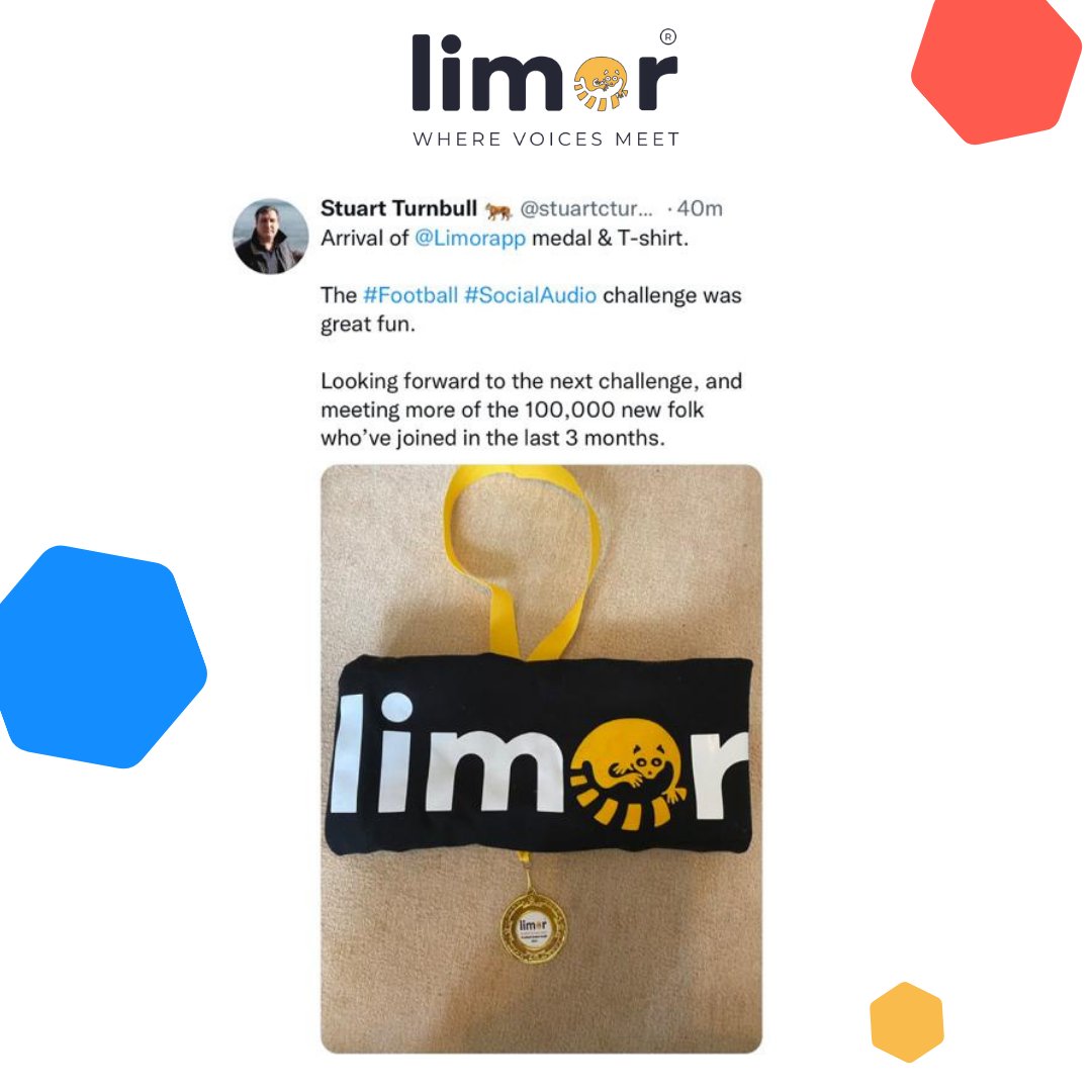 Limorapp's tweet photo. The #LimorFC competition participants received their prizes over the past week! π
.
That Limor trophy would look great on your shelf; wouldn't it?! π€
.
@TheCorridorPod
@sports_b2b
@stuartcturnbull
@ThisStoicPoet
.
#Limor #socialaudio #contentcreater https://t.co/wM0xuU5O9a