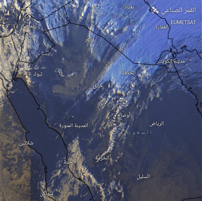 shaqsi_zaher's tweet image. 🚩متابعة/ بداية تاثير اخدود منخفض جوي على اجزاء من السعودية والعراق تدخل الكويت هذه الليلة وغدا بأمطار رعدية بحول الله..