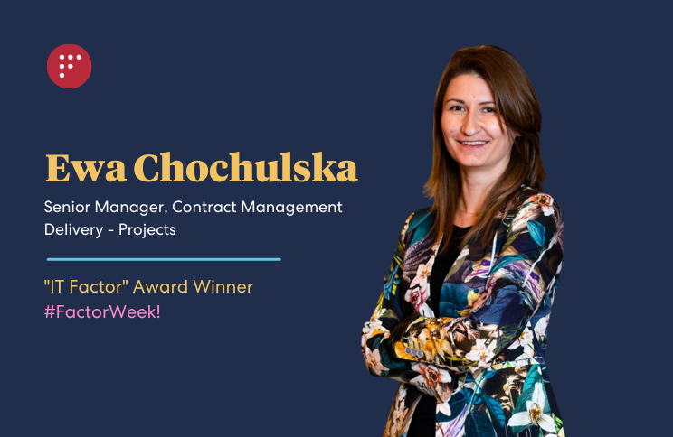 factor_law's tweet photo. As part of #FactorWeek, we launched a new tradition β Factor Awards. So excited to shout about Ewa Chochulska, winner of the inaugural It Factor award.
This award recognizes Ewa for embodying our core values and representing all that Factor stands for! https://t.co/ckJ3BLdenV