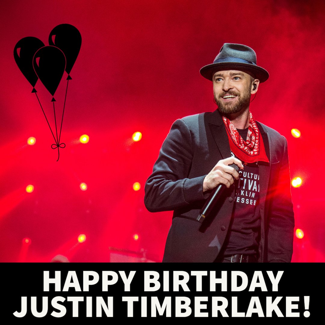   HAPPY BIRTHDAY JUSTIN TIMBERLAKE  Today the singer-  songwriter turns 41! 