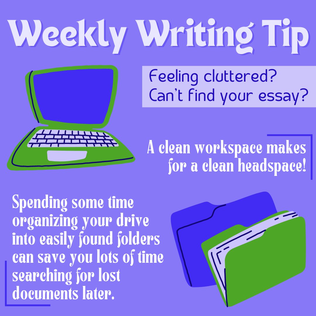 VUWritingCenter's tweet image. #WeeklyWritingTip