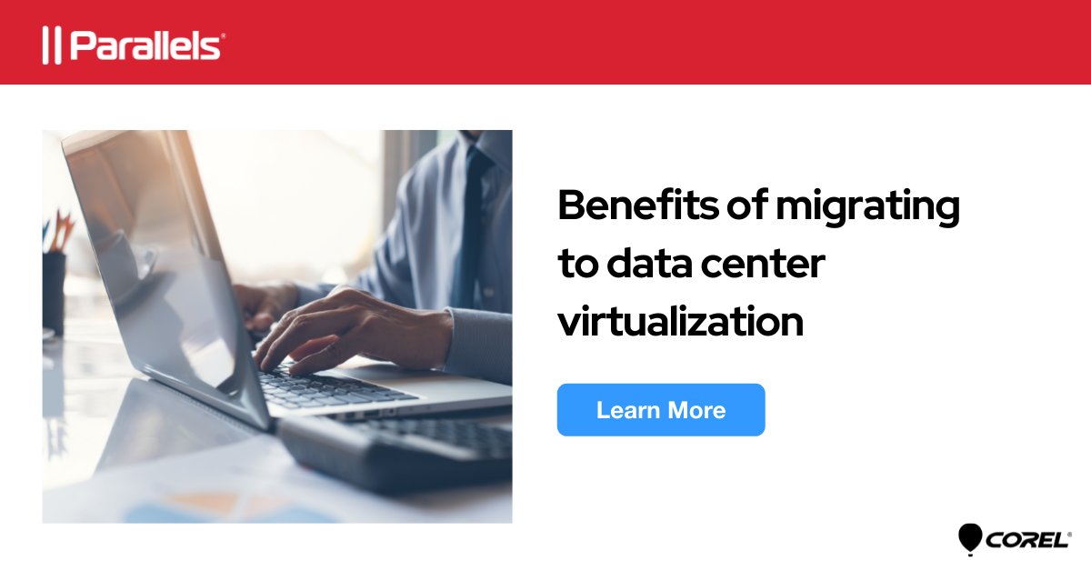 ParallelsRAS's tweet photo. A recent survey shows that 45% of organizations are planning to migrate their entire server-virtualization environment to the #cloud. Discover the benefits of server virtualization and how to attain them here: https://t.co/cCigeYbPfz https://t.co/KsHzZ4rB9L