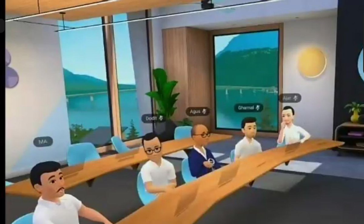 Para Avatar BoD Angkasa Pura II di horizon workroom Rapim Q1/2022 Angkasa Pura II Group 👍

#AirportMetaverse