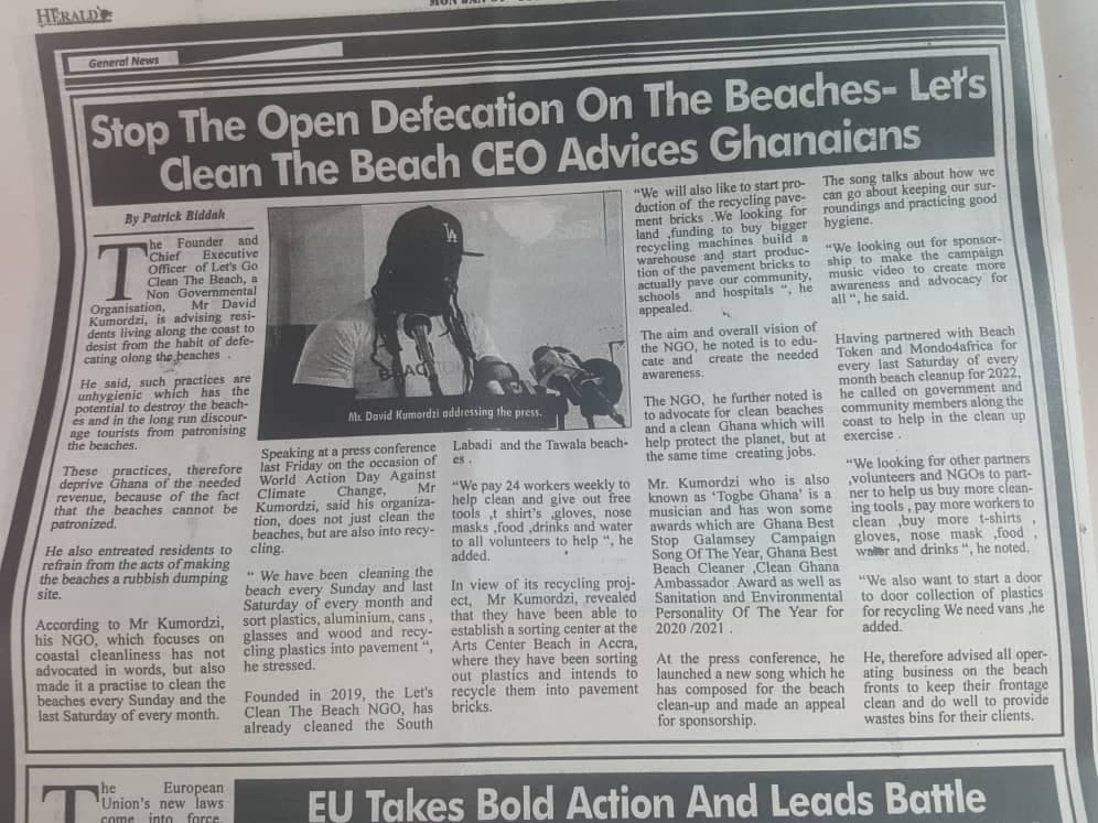 Another newspaper publication all sponsored by @beach_token Keep doing good with every transaction with @beach_token