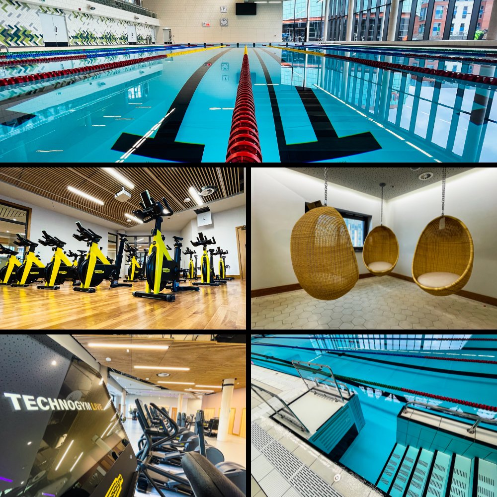 ExeterCouncil's tweet image. New images reveal Exeter’s iconic new leisure centre St Sidwell’s Point as the finishing touches are put in place ahead of opening in the spring.

It is the UK’s first leisure centre built to the super energy efficient Passivhaus standard.

▶️▶️ news.exeter.gov.uk/finishing-touc…