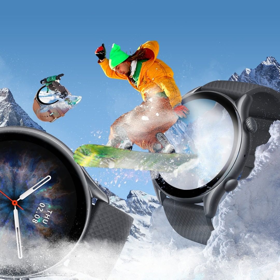AmazfitIN's tweet photo. This winter season, go on adventures that peak your excitement levels to the max!  ❄☃

Enjoy 150+ sports modes on the GTR 3 Pro and record your accomplishments. 

#WinterSports #Wintertrips #Adventure #Amazfitindia #Amazfit #Sportsmodes #UpYourGame #Smartwatch #Fitness #Health https://t.co/vmPxXQbVHu