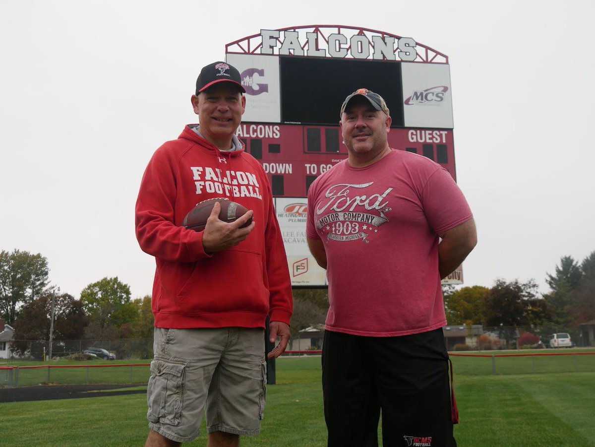 BGHITMEN's tweet image. Coach Mike Allen from @GcmsFalcon has been inducted into the @IHSFCA1
 HOF Class '22. Please support coach! Read message below and contact me if you have any questions!
You can email me directly or DM me if you would like to purchase an ad @chadaug79 @EDGYTIM @DeepDishFB