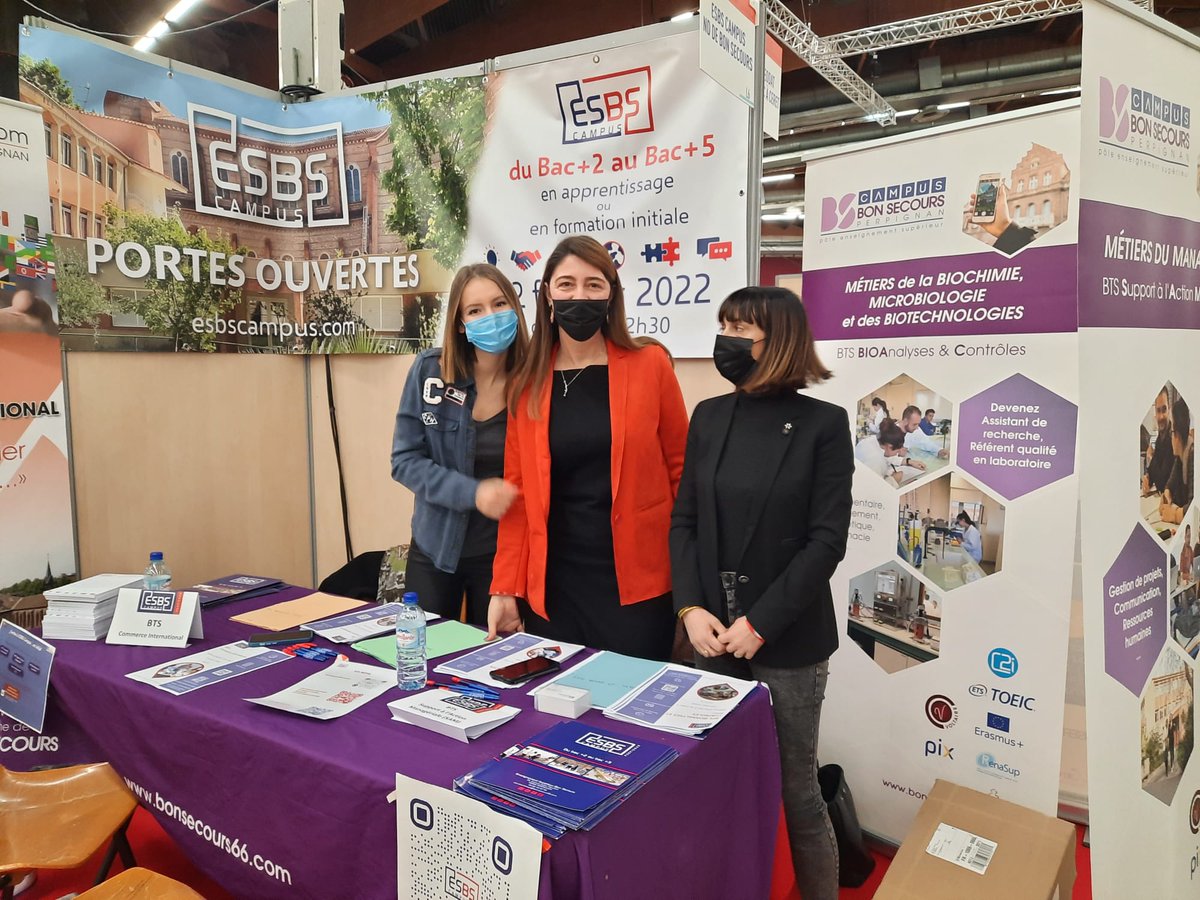 LyceeBonSecours's tweet photo. 👀Retour en image sur notre participation au Forum des Etudes Supérieures et des Métiers au Palais des expositions de Perpignan !🎓
#esbscampus https://t.co/IOP7GFs3tC