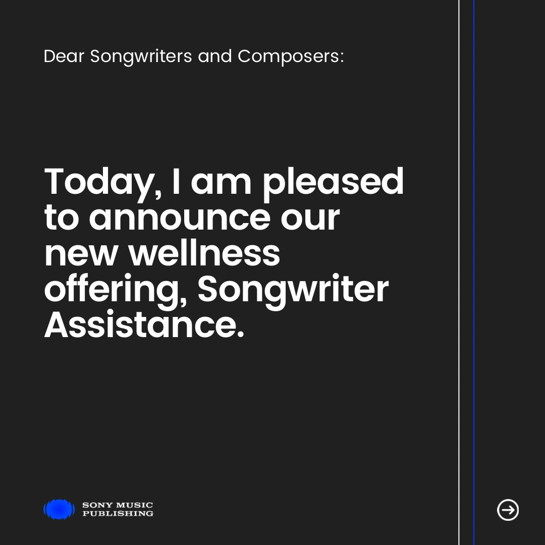 A letter to Our Songwriters Regarding Your Wellness from SMP’s Chairman and CEO, Jon Platt ⬇️🧵

sonymusicpub.com/en/songwriters…

(1/5)