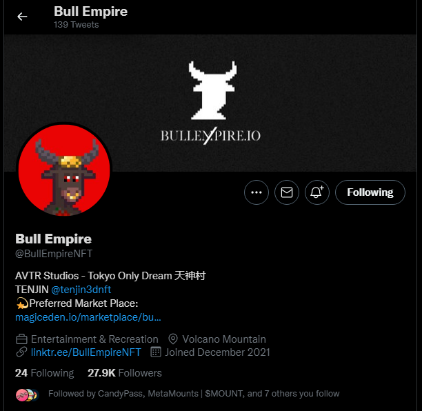 pol_crypto_nfts's tweet photo. @CandyPassTools @BullEmpireNFT @cozmooo_ @coldbantutan @Kalachuuchiii https://t.co/EZqzzPpDc0