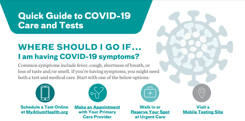 BetterEmpHealth's tweet photo. Are you receiving questions from employees about what to do if they are experiencing #COVID19 symptoms? Download our Quick Guide to COVID-19 Care and Tests here: https://t.co/Mfze03q3JI https://t.co/EXfOtMS8M6