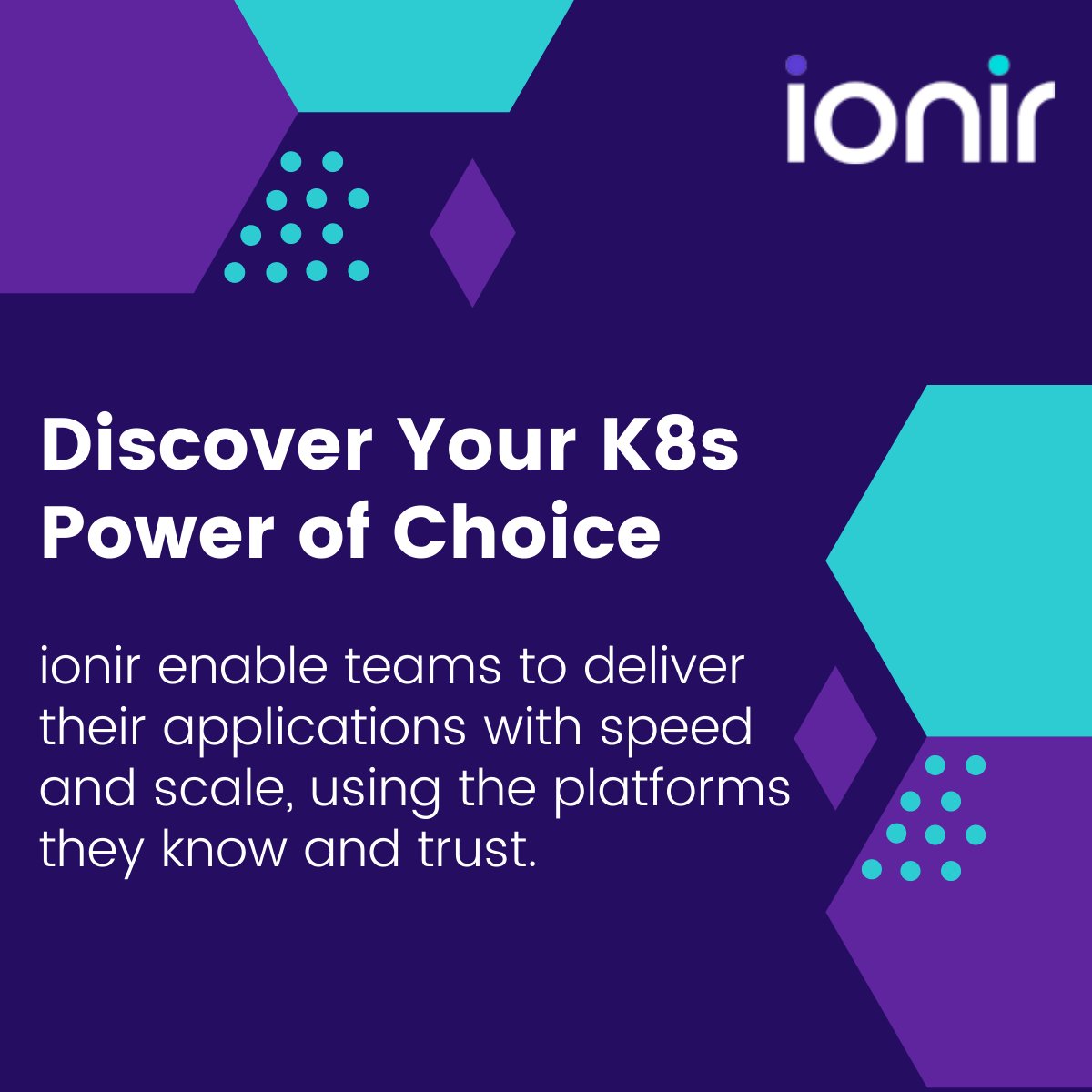 IonirCloud's tweet image. ionir enables teams to deliver their #applications with speed and scale, using the platforms they know and trust like AWS, Azure, etc. Explore the ionir platform and discover how ionir empowers you to use your preferred #Kubernetesdistribution
ionir.com/kubernetes-dis…