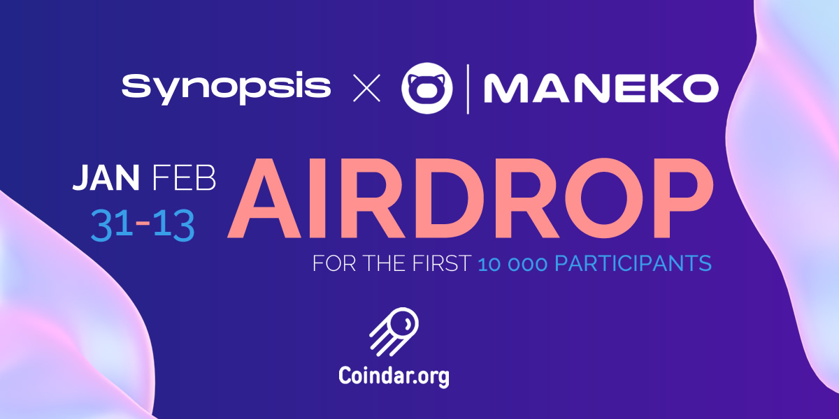 💪This is a really huge #Airdrop!

MaNEKO Finance, together with Coindar and <a href="/SynopsisEvents/">Synopsis Summit</a>, announces the next Giveaway!

The first 10 000(!) people who meet the conditions will receive up to 150 NEK.

Airdrop terms and conditions:

coindar.org/en/synergies/e…

#Giveaway
