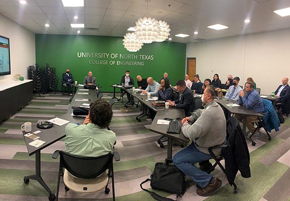 UNTResearch's tweet photo. Representatives from the Army recently visited @UNTsocial  to recognize the importance of emerging technology from the university in supporting their mission to strengthen national defense. https://t.co/CBt2rVYL7f